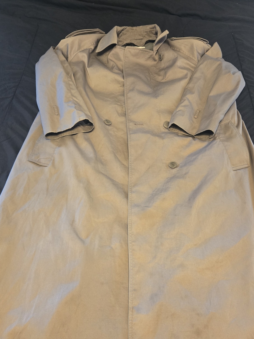 Worthington Womens 16 Classic Double-Breasted Trench Coat - Beige
